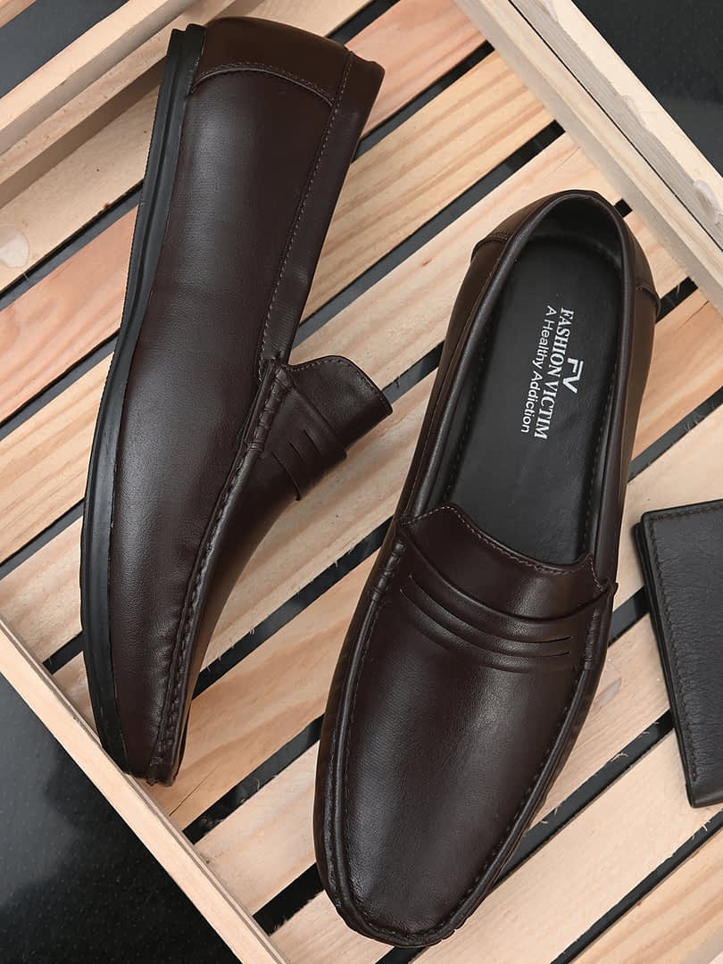 fashion victim Men Brown Loafers