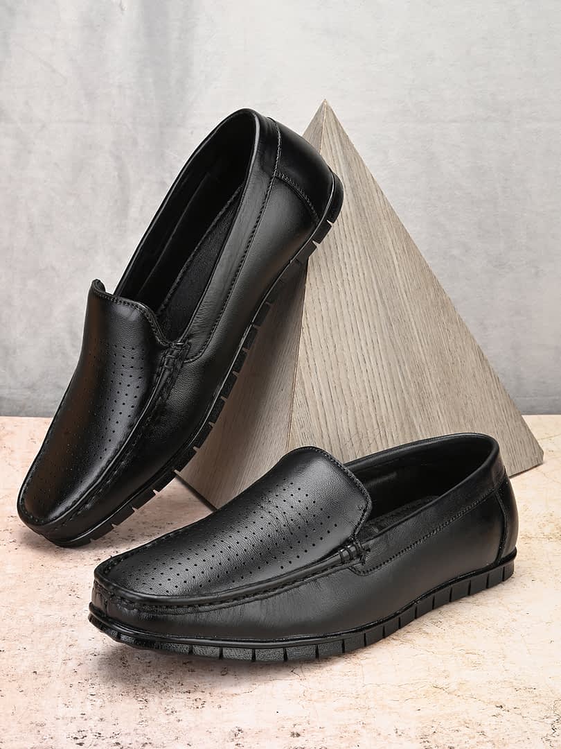 fashion victim Men genuine leather slip on loafer shoes
